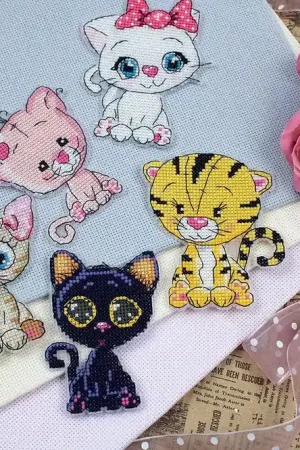 Reduced Price Kittens JK033L Counted Cross-Stitch Kit