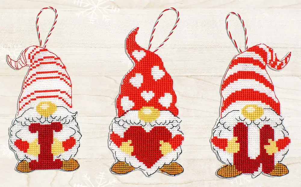 Direct From Factory Gnomes of Valentine's Day JK031L Counted Cross-Stitch Kit