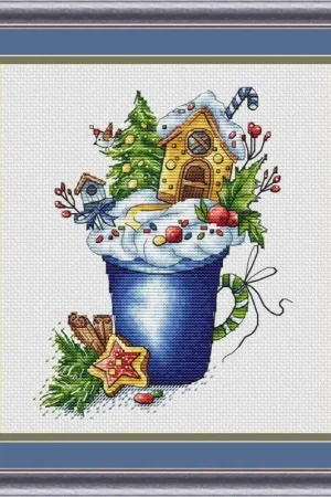 Affordable Christmas. Fairytale in the Mug - PDF Cross Stitch Pattern