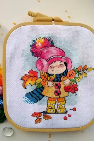 Smile of autumn - PDF Counted Cross Stitch Pattern Luxury