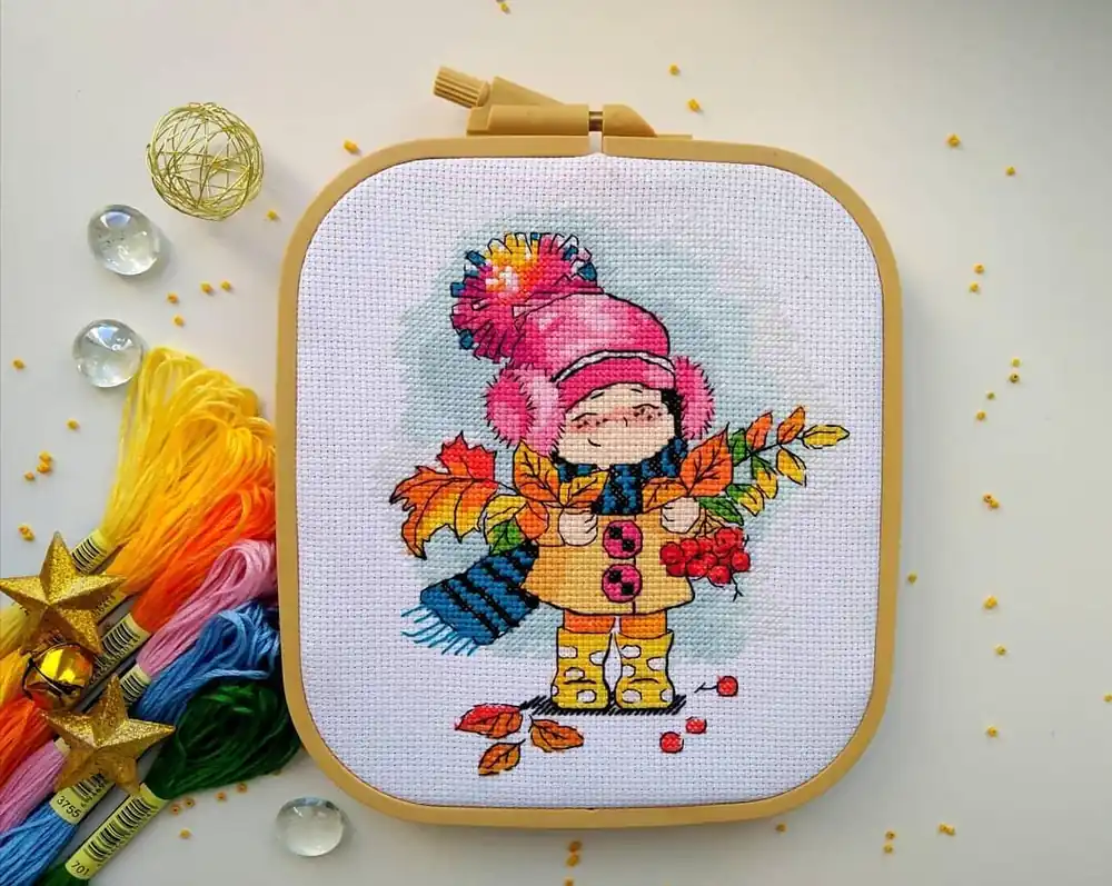 Smile of autumn - PDF Counted Cross Stitch Pattern Luxury