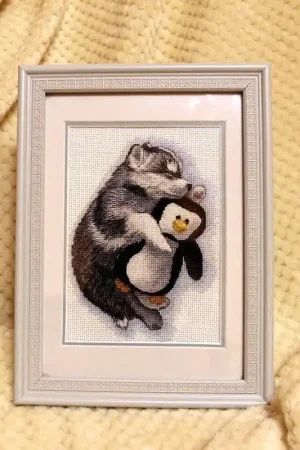 Original Sleeping Husky - PDF Counted Cross Stitch Pattern