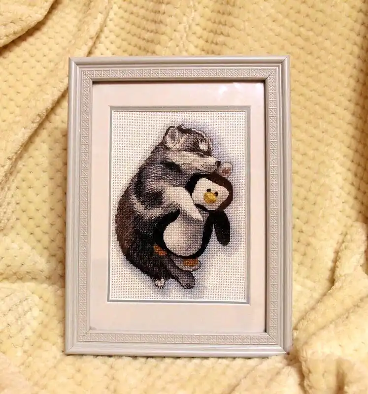 Original Sleeping Husky - PDF Counted Cross Stitch Pattern