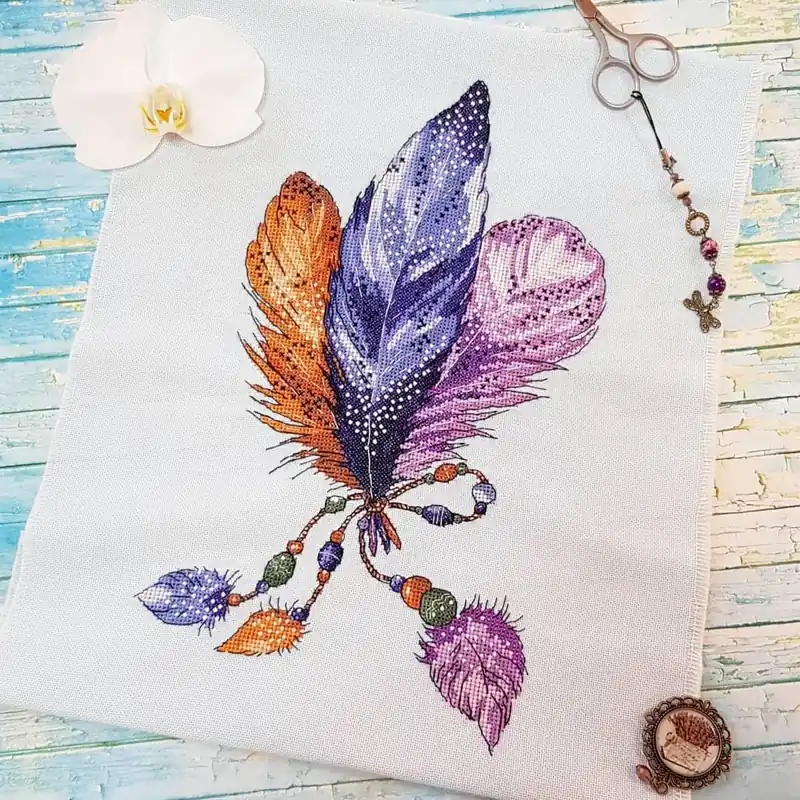 Authentic Plumelets - PDF Counted Cross Stitch Pattern