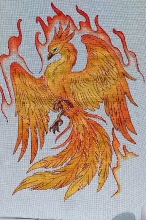Phoenix - PDF Counted Cross Stitch Pattern Luxury