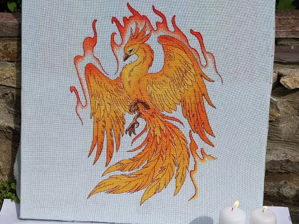 Phoenix - PDF Counted Cross Stitch Pattern Luxury
