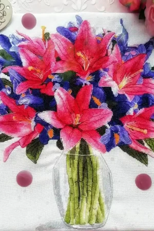 Irises and Lilies - PDF Counted Cross Stitch Pattern Grab Now