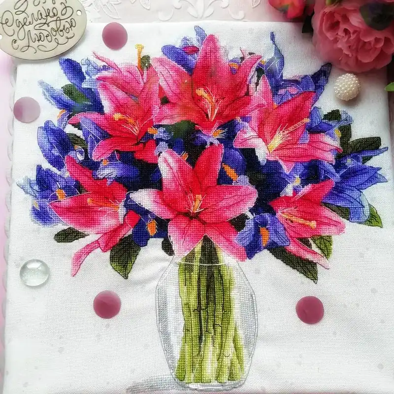 Irises and Lilies - PDF Counted Cross Stitch Pattern Grab Now