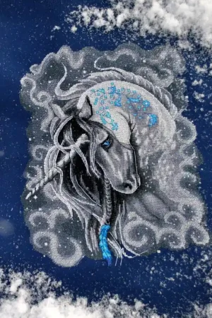 Frosty Unicorn - PDF Counted Cross Stitch Pattern Place Order