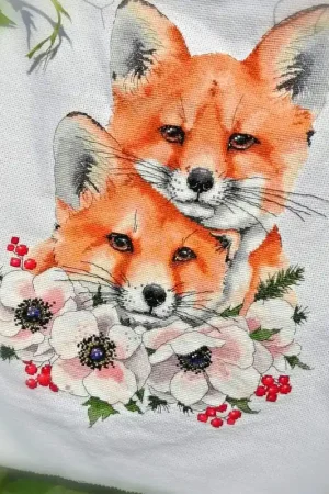 Foxes - PDF Counted Cross Stitch Pattern In Demand