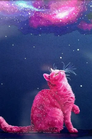 New Arrival Constellation of the Cat - PDF Counted Cross Stitch Pattern