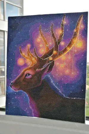 Christmas Deer - PDF Counted Cross Stitch Pattern Direct From Manufacturer
