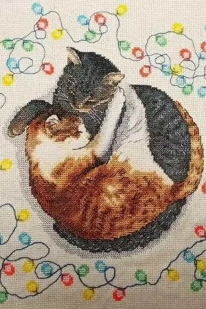 Cats Yin-Yang - PDF Counted Cross Stitch Pattern Professional Grade