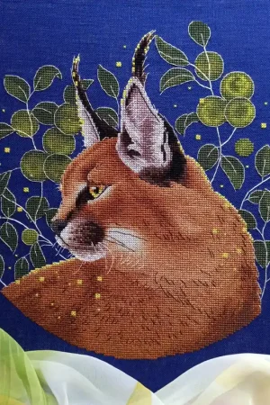 Luxury Caracal - PDF Counted Cross Stitch Pattern