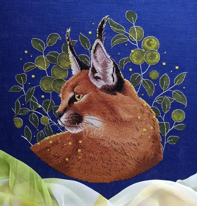 Luxury Caracal - PDF Counted Cross Stitch Pattern