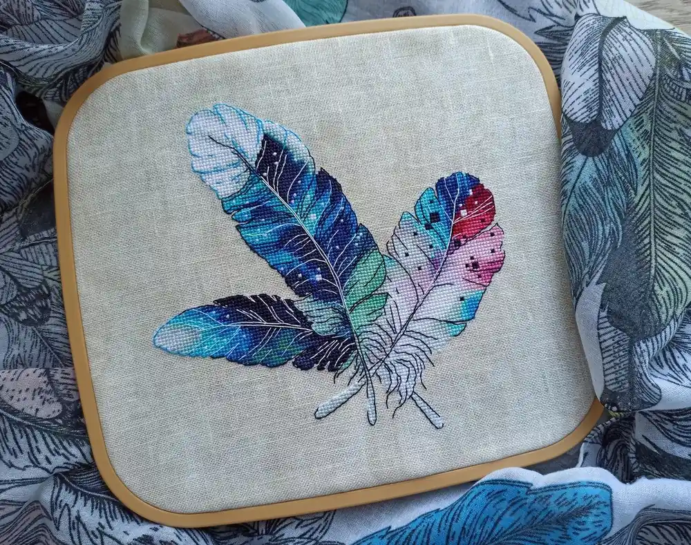 No Minimum Order Bouquet of feathers - PDF Counted Cross Stitch Pattern