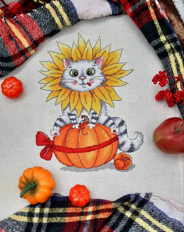 Affordable Autumn sun - PDF Counted Cross Stitch Pattern