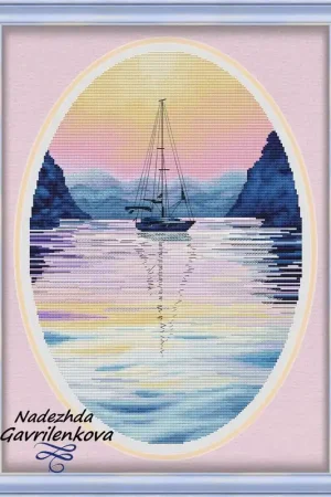 Genuine At sunset - PDF Counted Cross Stitch Pattern