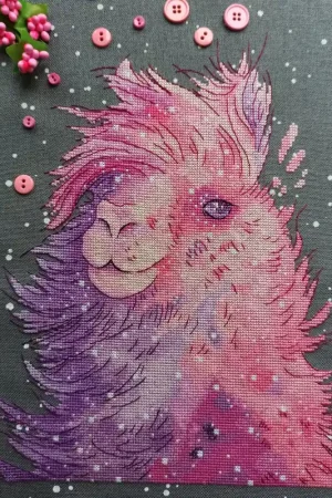 Holiday Sale Glamorous llama - PDF Counted Cross Stitch Pattern