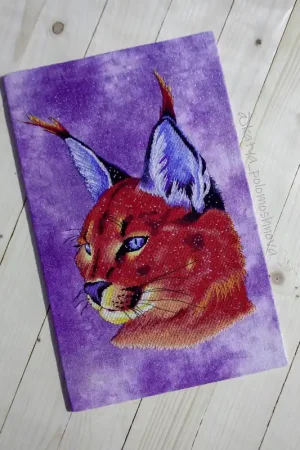 Brand New Space Lynx - PDF Counted Cross Stitch Pattern
