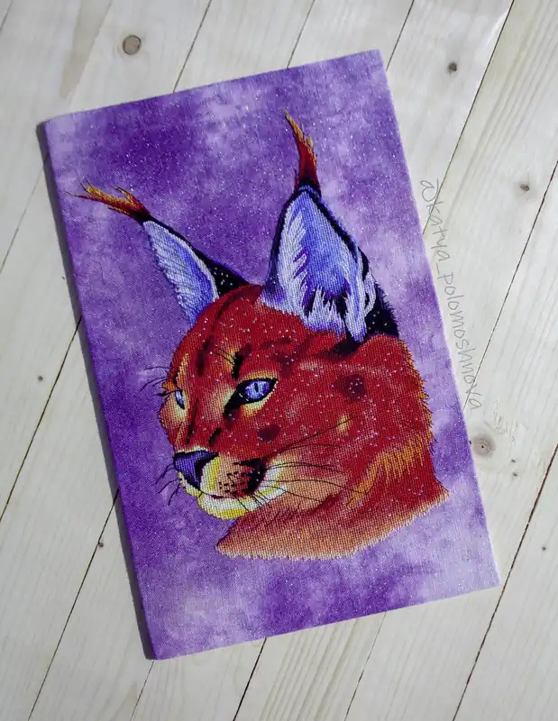 Brand New Space Lynx - PDF Counted Cross Stitch Pattern