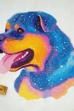 Space Dog - PDF Counted Cross Stitch Pattern Luxury