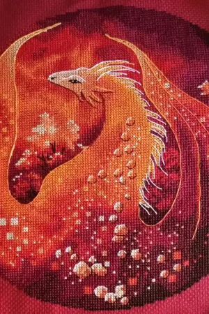 Dragon of the Fiery - PDF Counted Cross Stitch Pattern Hot Deal