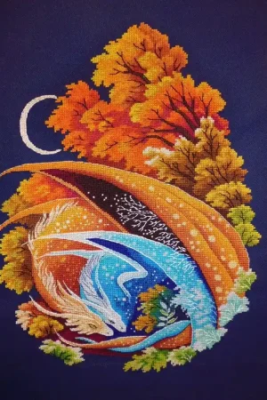 Love of dragons - PDF Counted Cross Stitch Pattern Free Shipping
