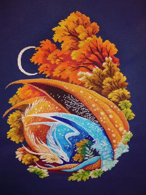 Love of dragons - PDF Counted Cross Stitch Pattern Free Shipping