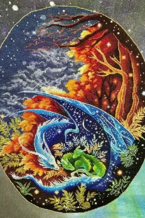 Dragon-Guardian ¬¨¬¥Mother's care 2 - PDF Counted Cross Stitch Pattern One Day Deal