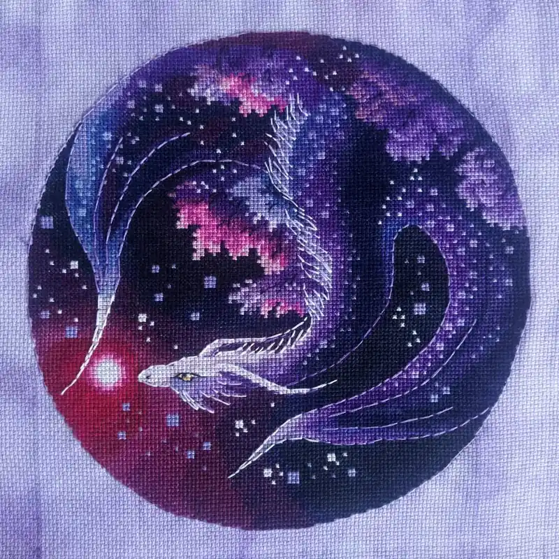 Place Order Dragon of the Magic - PDF Counted Cross Stitch Pattern