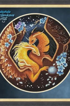 Last Chance Dragon. Gentle hugs - PDF Counted Cross Stitch Pattern