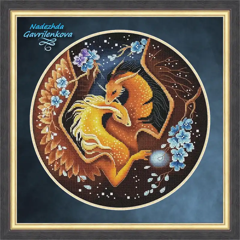 Last Chance Dragon. Gentle hugs - PDF Counted Cross Stitch Pattern