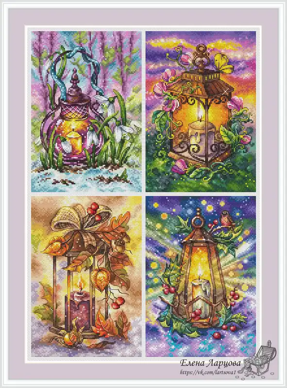 Authentic Season Lights - PDF Cross Stitch Pattern