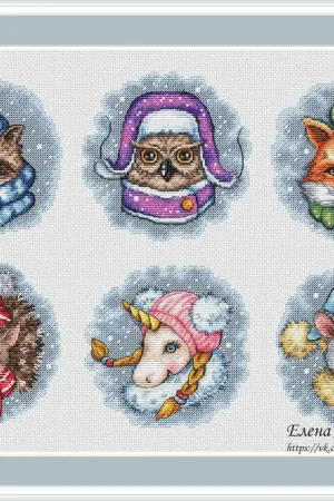Best Choice Cute Christmas Animals - PDF Cross Stitch Pattern