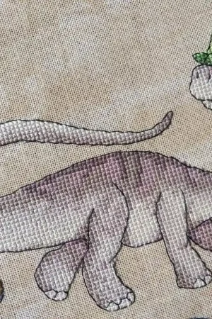 Dinosaurs. Brontosaurus - PDF Cross Stitch Pattern Price Drop