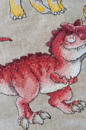Dinosaurs. Carnotaurus - PDF Cross Stitch Pattern Free Returns