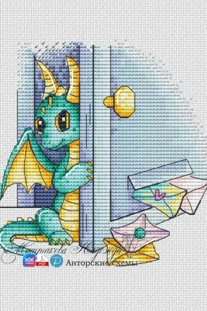 Romantic Dragons. Declaration of Love - PDF Cross Stitch Pattern Certified