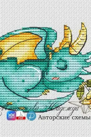 Romantic Dragons. Sweet Dreams - PDF Cross Stitch Pattern Grab Now