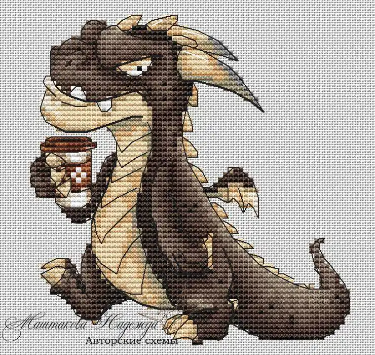 Save Now Dragon. Morning of the Good - PDF Cross Stitch Pattern