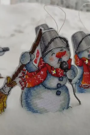 Snowman. I will Sign Now - PDF Cross Stitch Pattern Top Pick
