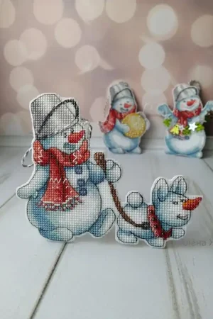 Snowman. A Loyal Friend - PDF Cross Stitch Pattern Sale