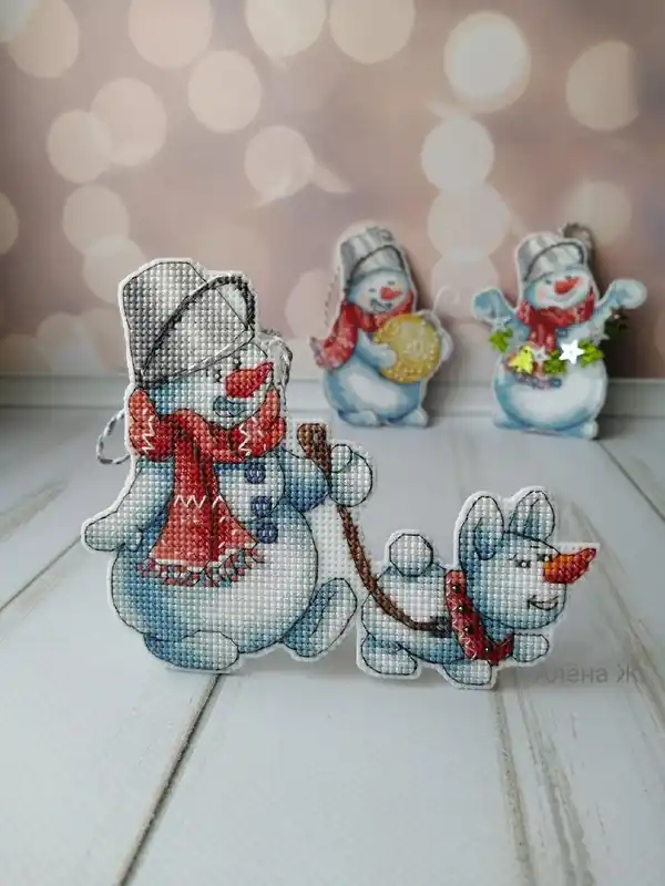 Snowman. A Loyal Friend - PDF Cross Stitch Pattern Sale