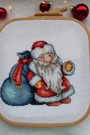 Santa Claus. Bag with Gifts - PDF Cross Stitch Pattern Premium