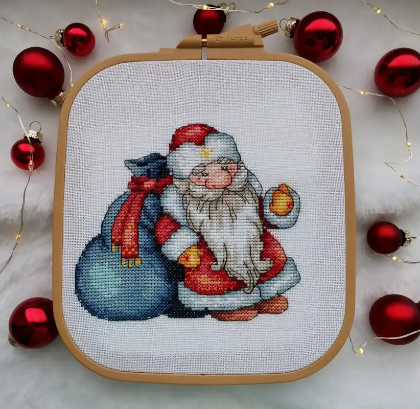 Santa Claus. Bag with Gifts - PDF Cross Stitch Pattern Premium