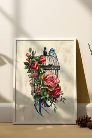 Best Price Vintage Roses - PDF Cross Stitch Pattern