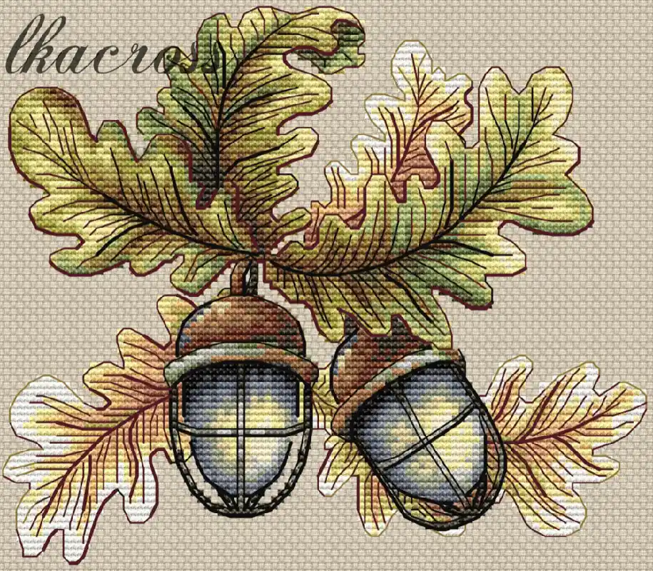 Best Price Accorns - PDF Cross Stitch Pattern