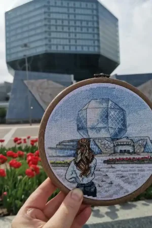 Discount National Library - PDF Cross Stitch Pattern