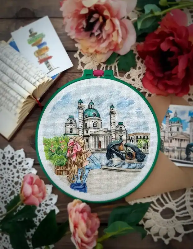 Handmade Vienna. Karlskirche - PDF Cross Stitch Pattern