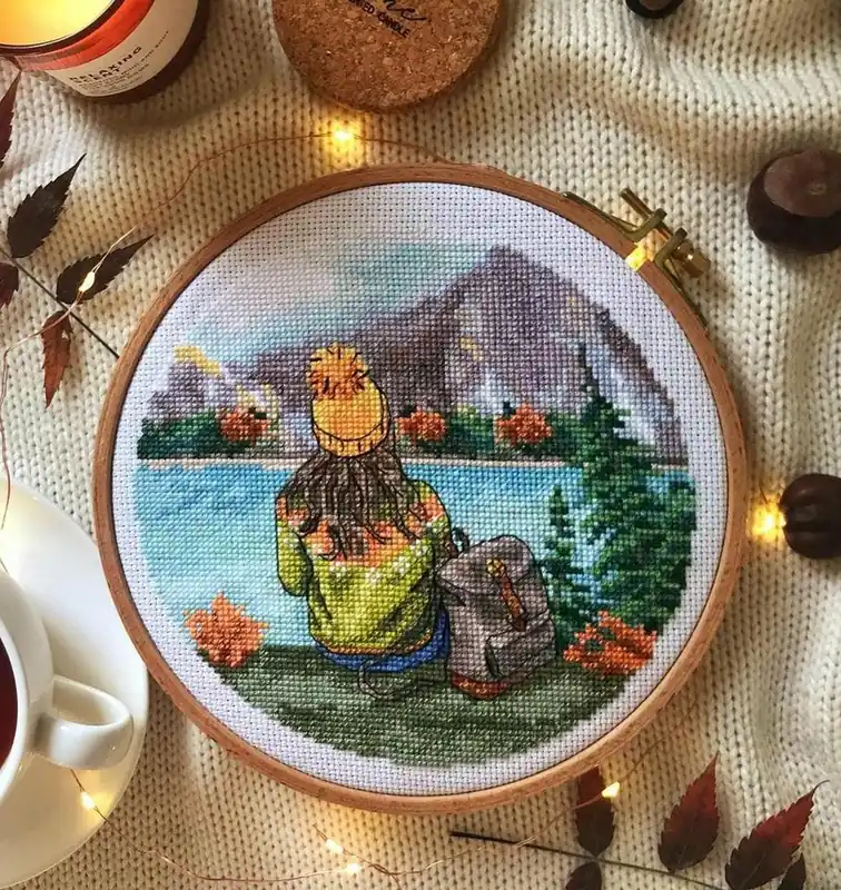 Next to the River - PDF Cross Stitch Pattern Original